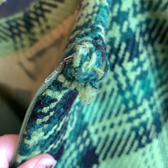 Vintage Plaid Green Skirt - Picture 4 of 5